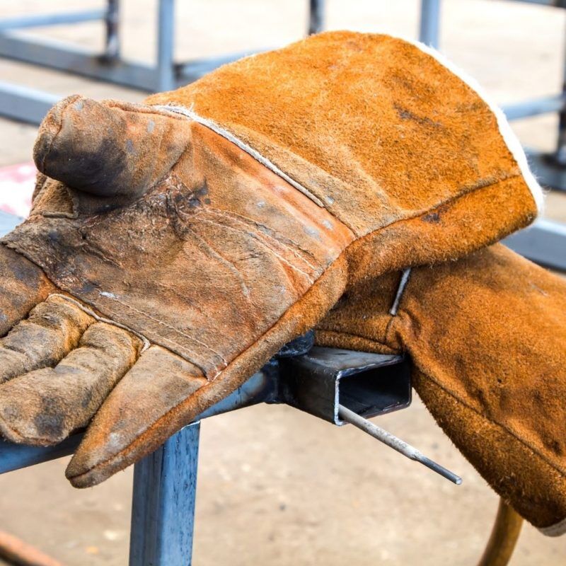 Leather gloves used for on sale